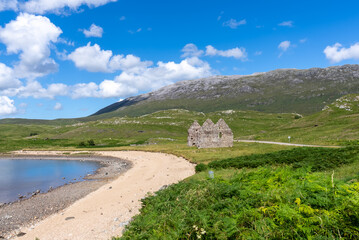 landscape with lake and mountains