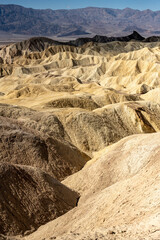 The Gradient Of Shadow Over Golden Canyon And Zabriskie Point