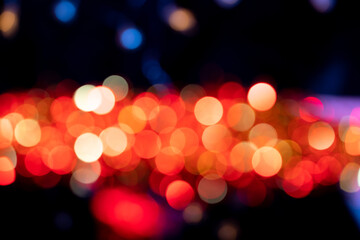 bokeh red light for background. colorful light,night light