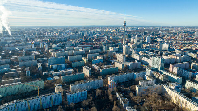 Berlin, Luftbild, Drohne, Fernsehturm, Berliner Fernsehturm, Berlin City, City, Park Inn, 