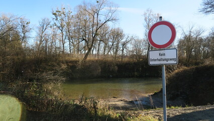 schild kein unterhaltungsweg