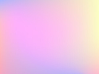Abstract blurred gradient background. Creative modern vector illustration. Holographic spectrum for the cover. Blue, pink, yellow tones