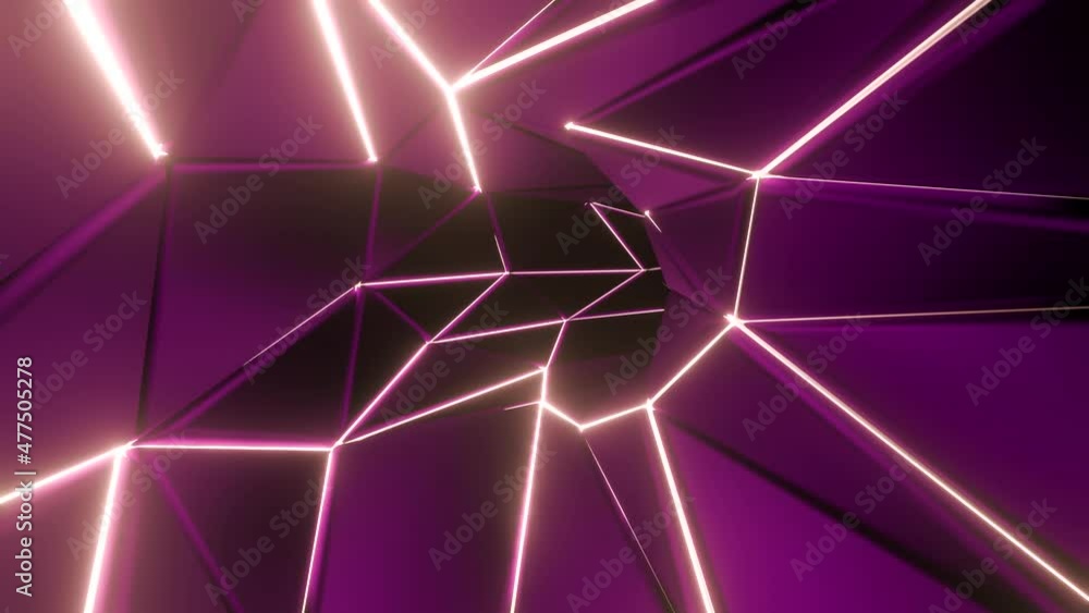 Poster bright purple background.design. purple space with different bright rays that move in 3d format.