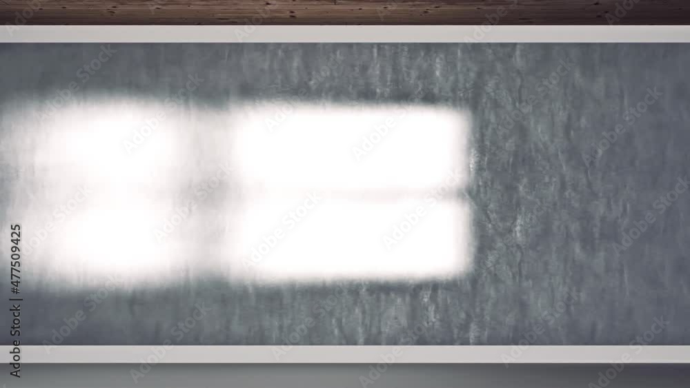 Poster background with sunlight falling on surface from window. animation. naturalistic movement of inciden