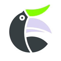 circular hornbill logo, using EPS 10 © puspandanu