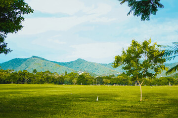 The Queen's Park Savannah in Port of Spain, Trinidad and Tobago