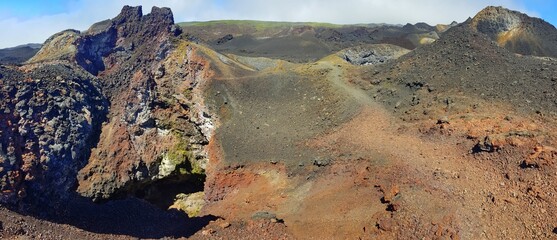 Landscapes of Volcano Sierra Negra, Galapagos Islands, Ecuador