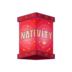 Isolated decorated christmas lanterns Vector illustration design
