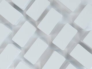 Top view Blank modern business card layout template with cropping. Blank Design Presentation Layouts for Corporate Identity Presentation, Advertising, Personal, Stationery, Graphic Designer