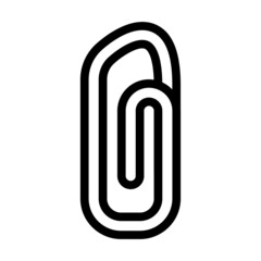 attach file line icon vector. attach file sign. isolated contour symbol black illustration