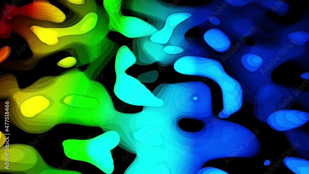 Aufkleber vj abstract sci fi futuristic bg. fly over 3d multilayer hologram complex pattern. neon light or glo