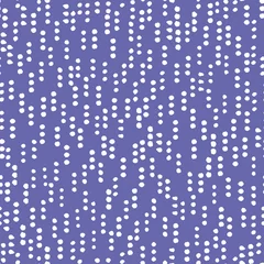 Vitrage gordijnen Very peri Onregelmatige stippen gebroken rijen naadloos herhalingspatroon. Verticale, vectorvlekken over het hele oppervlak op een zeer peri-achtergrond.