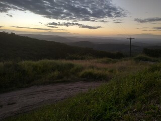 Obraz premium sunset in the mountains