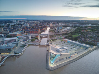 Sunrise over The Deep, Hull, UK