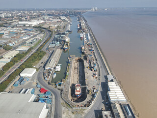 Ships in King Albert Dock, Hull