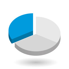 Pie chart vector design element