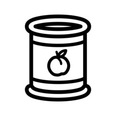 Canned food icon