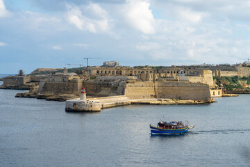 Obraz premium view of the port of Valletta Malta