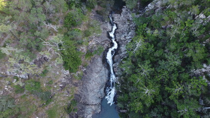 Obraz premium Waterfall aerial view