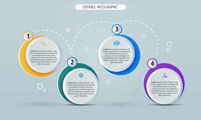 modern infographic template, vector template 
