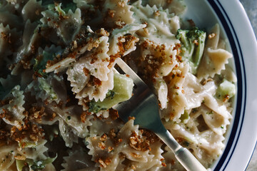 Broccoli Bowtie Italian Alfredo