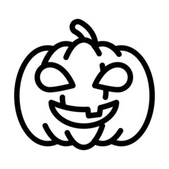 halloween holiday line icon vector. halloween holiday sign. isolated contour symbol black illustration