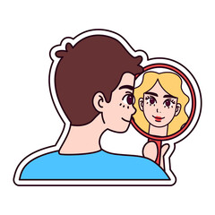 Isolated trans love gender human illustration vector