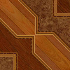 Fototapeta premium Geometría clásica de madera 