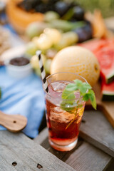  Ice tea with mint