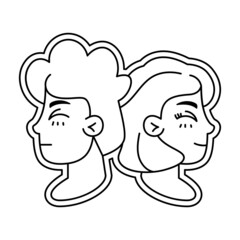 Isolated trans draw love gender human illustration vector