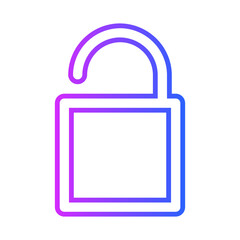 Open padlock icon