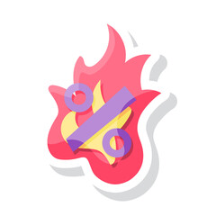 Isolated baloon discount shop promo vector illustration