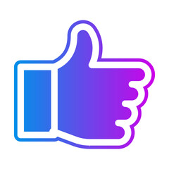 Obraz premium Like hand icon