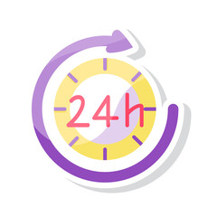 Isolated time discount shop promo vector illustration