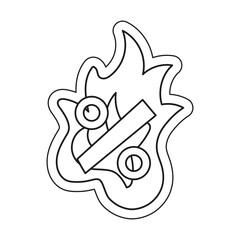 Isolated baloon draw discount shop promo vector illustration