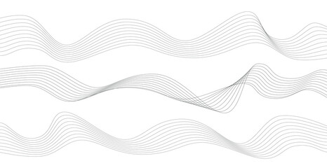 Abstract wavy stripes. Wave line art. Curved smooth design background. Vector illustration EPS 10.