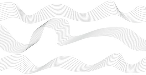 Abstract wavy stripes. Wave line art. Curved smooth design background. Vector illustration EPS 10.