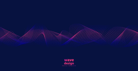 Abstract technology backgrounds by wave lines background. Curve modern pattern
