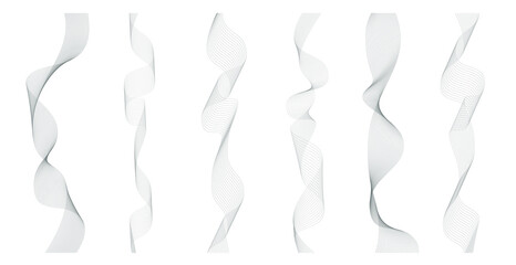 Abstract wavy stripes. Wave line art. Curved smooth design background. Vector illustration EPS 10.