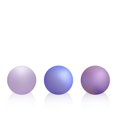 Set of mother-of-pearl color pearls. Decoration elementeps 10