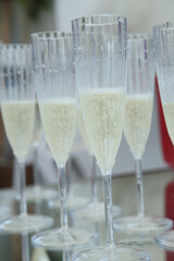 glasses of champagne