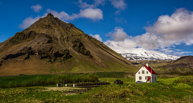 Lonely house in Arnarstapi, Iceland