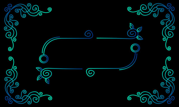 Batik ornamental floral frame motif for copy space, text, banner, flyer, brochure, or presentation