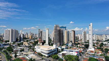 Beautiful aerial view of Goiania, capital of Goias State, Brazil 