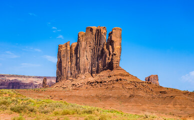 Fototapeta premium Camel Butte is a giant sandstone formation in the Monument valley