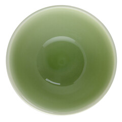 Green ceramic bowl