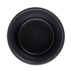 Black ceramic bowl