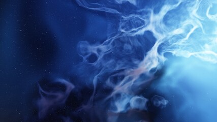 Deep space nebula with stars. Bright and vibrant Multicolor Starfield Infinite space outer space background with nebulas and stars. Star clusters, nebula outer space background 3d render