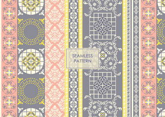elegant vintage stripe pattern vector design, vintage stripe seamless pattern repeat vector design