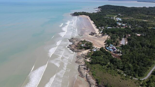 The Pugu, Gondol, Siar and Pandan Beaches of Lundu area at the most southern part of Sarawak and Borneo Island